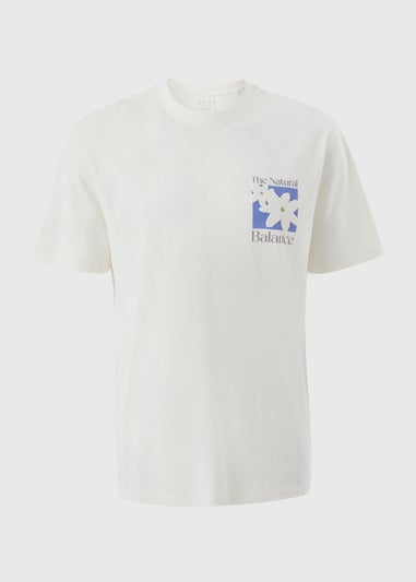 Ecru Natural Balance Boucle T-Shirt