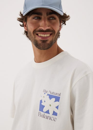 Ecru Natural Balance Boucle T-Shirt