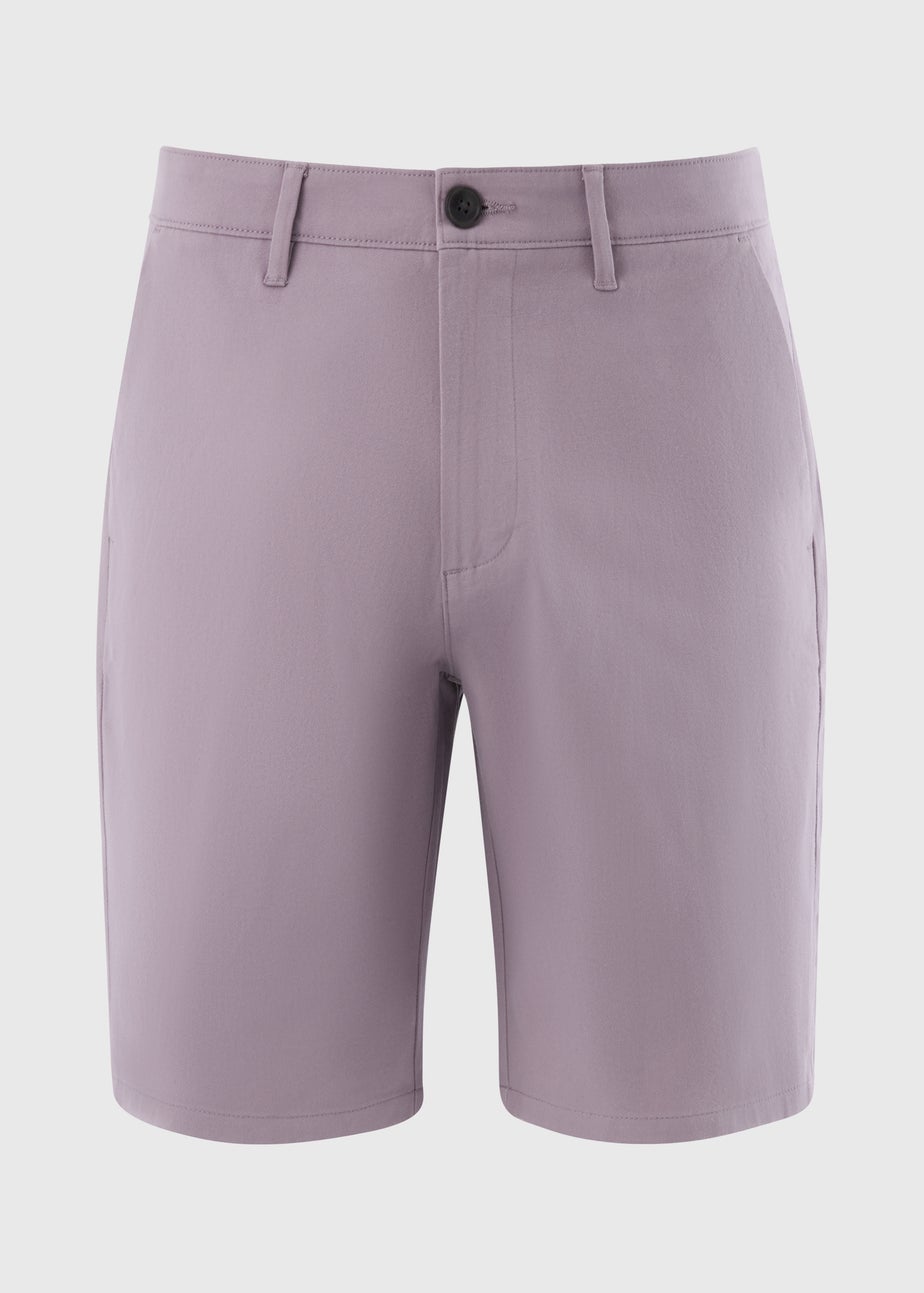 Lilac Straight Fit Chino Shorts