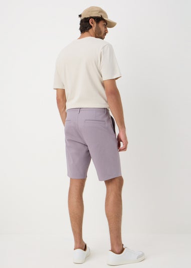 Lilac Straight Fit Chino Shorts