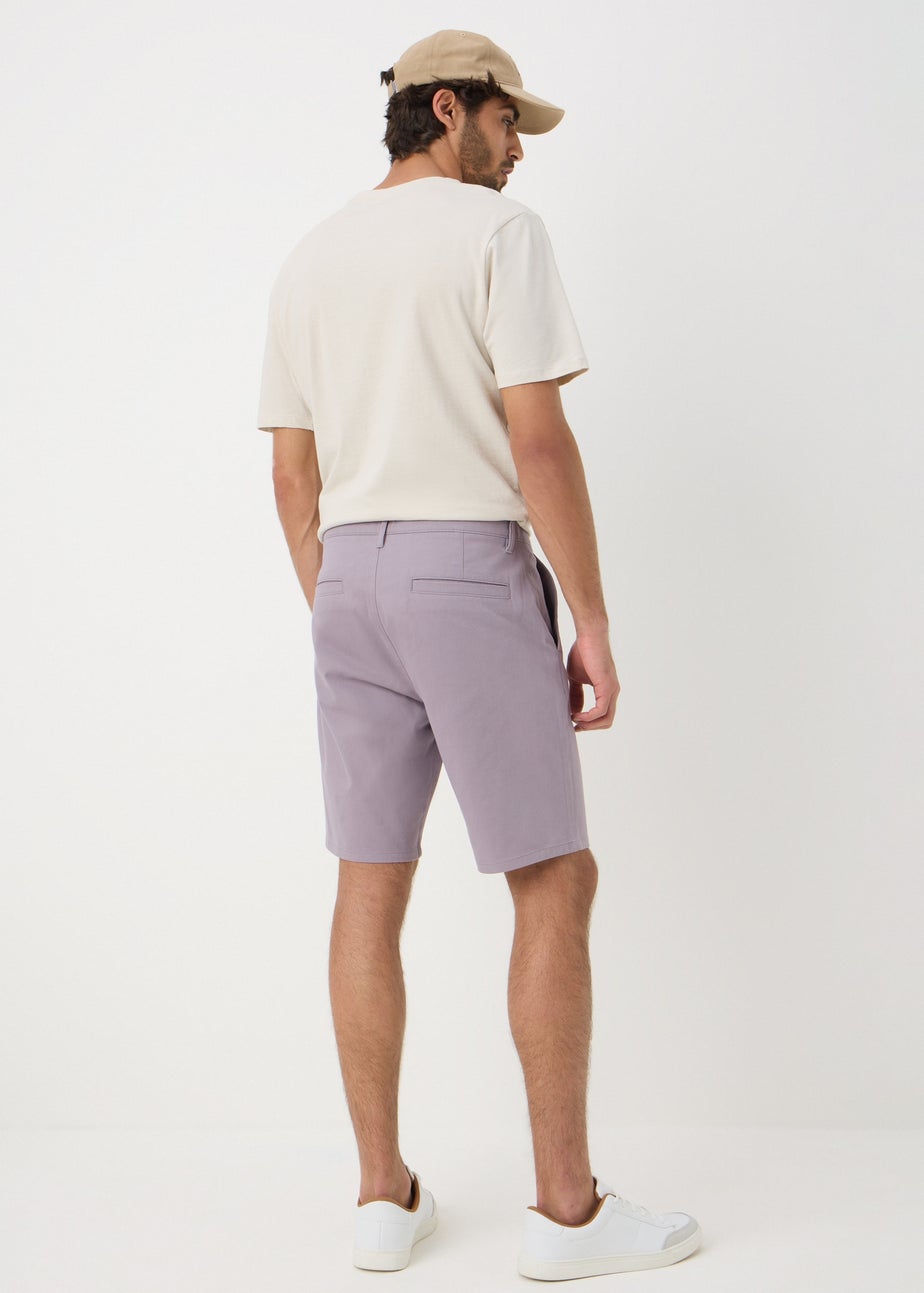 Lilac Straight Fit Chino Shorts