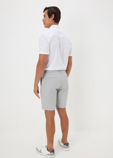 Ice Grey Straight Fit Chino Shorts