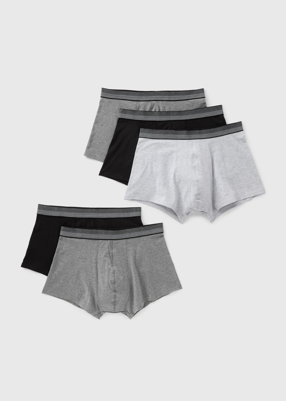 5 Pack Grey Hipsters