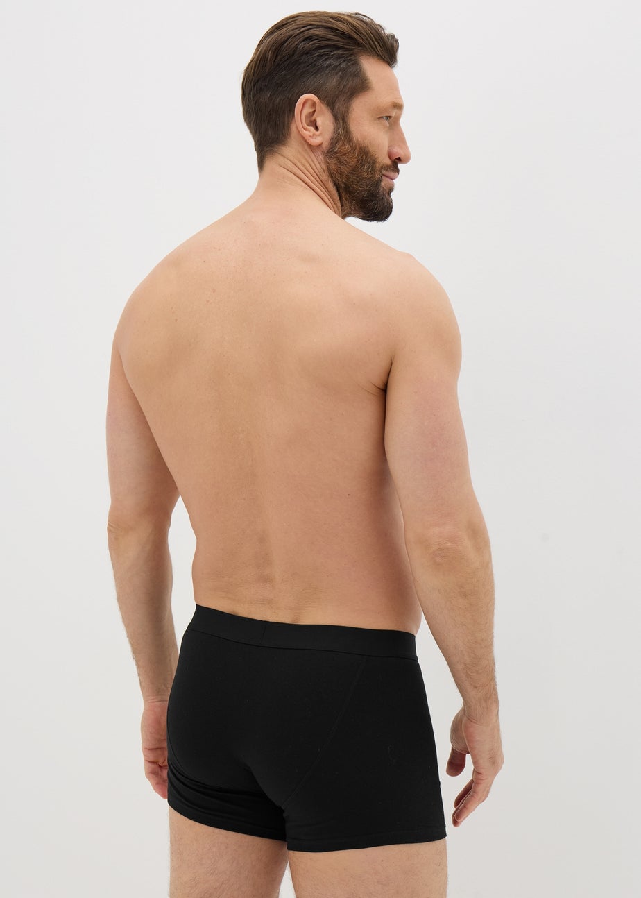 3 Pack Plain Black Keyhole Boxers