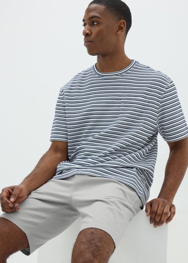 Ice Grey Slim Fit Chino Shorts