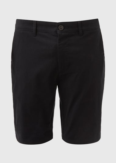 Black Slim Fit Chino Shorts