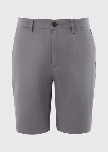 Grey Slim Fit Chino Shorts