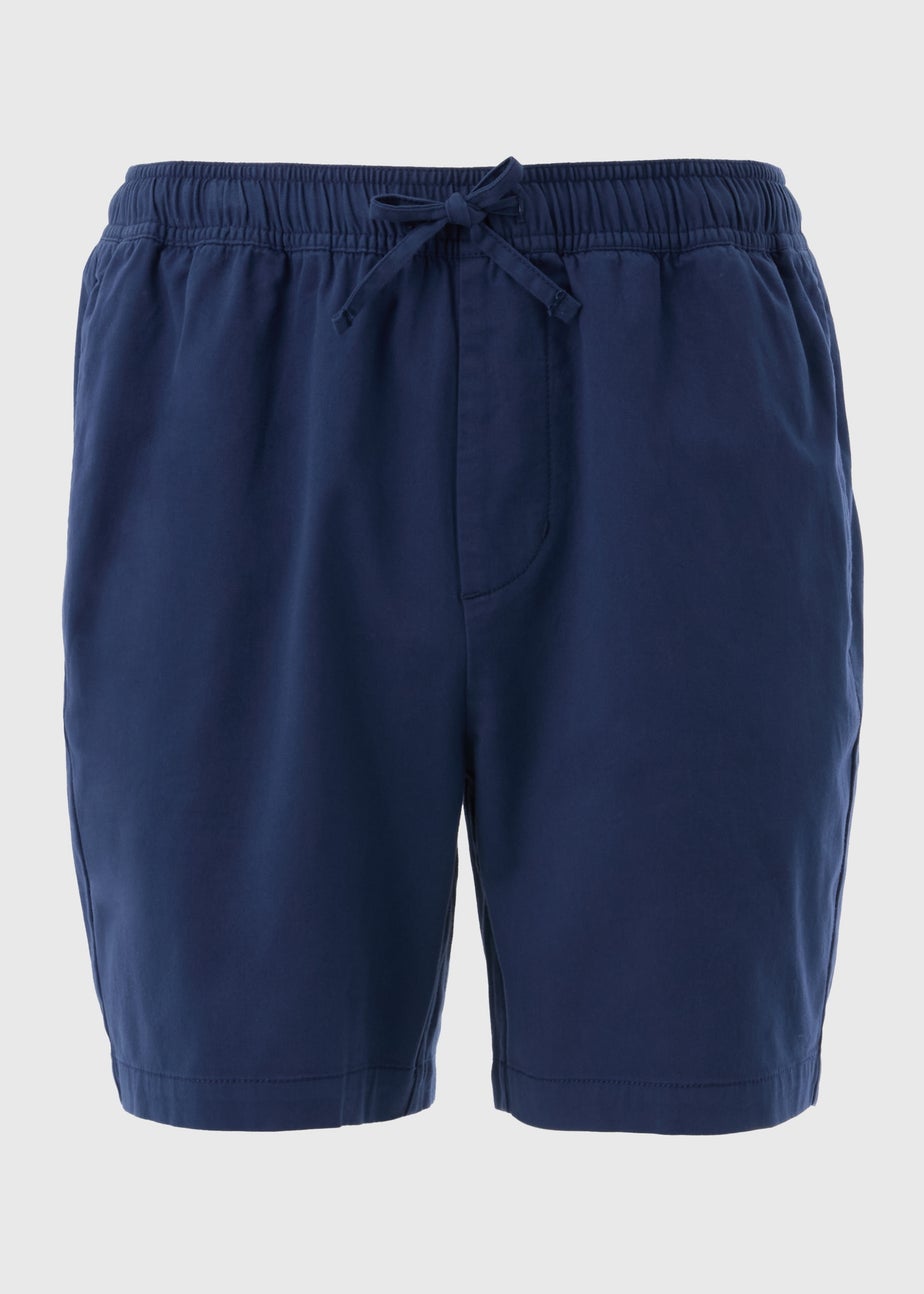 Navy Drawcord Chino Shorts