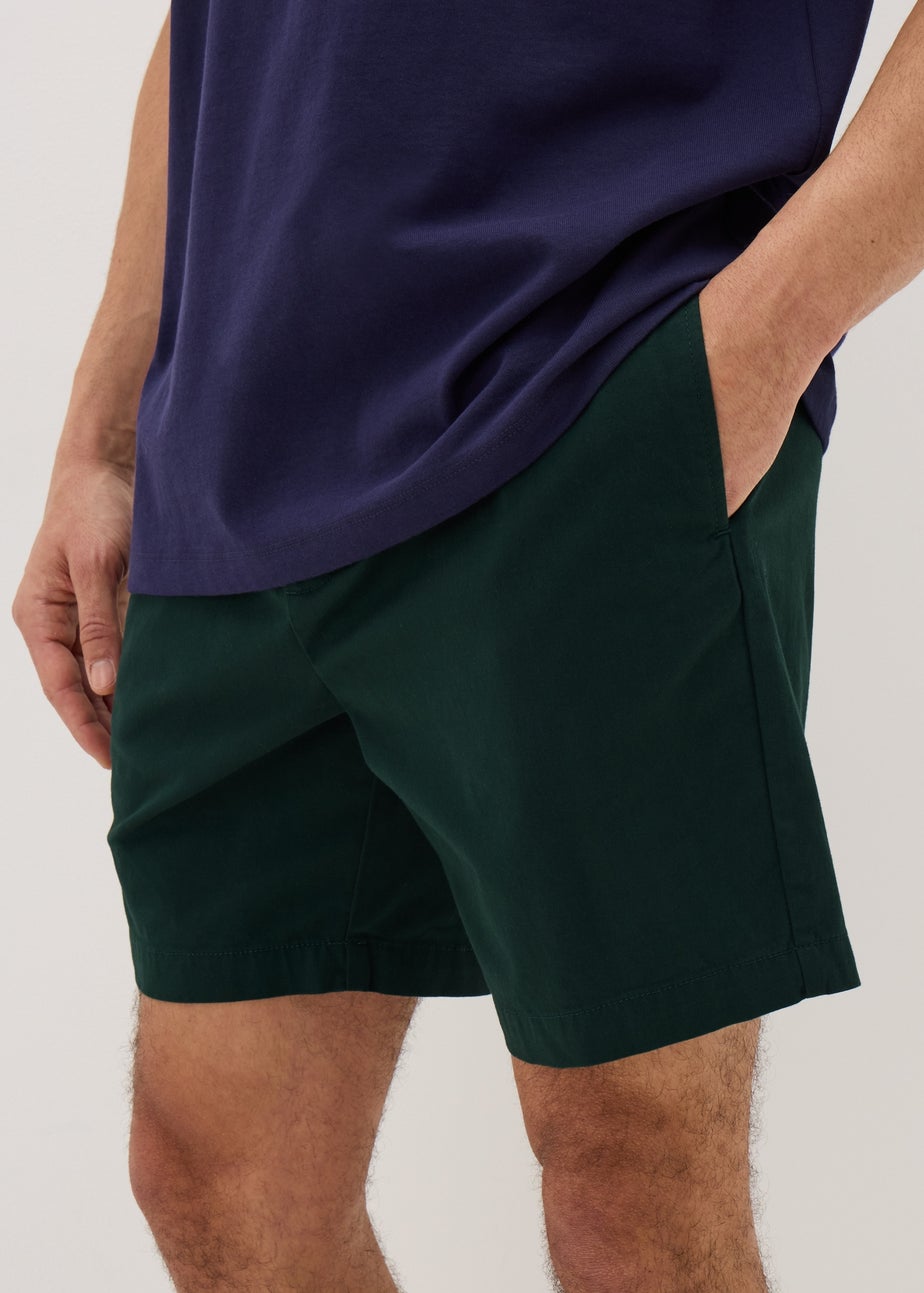 Forest Green Drawcord Chino Shorts