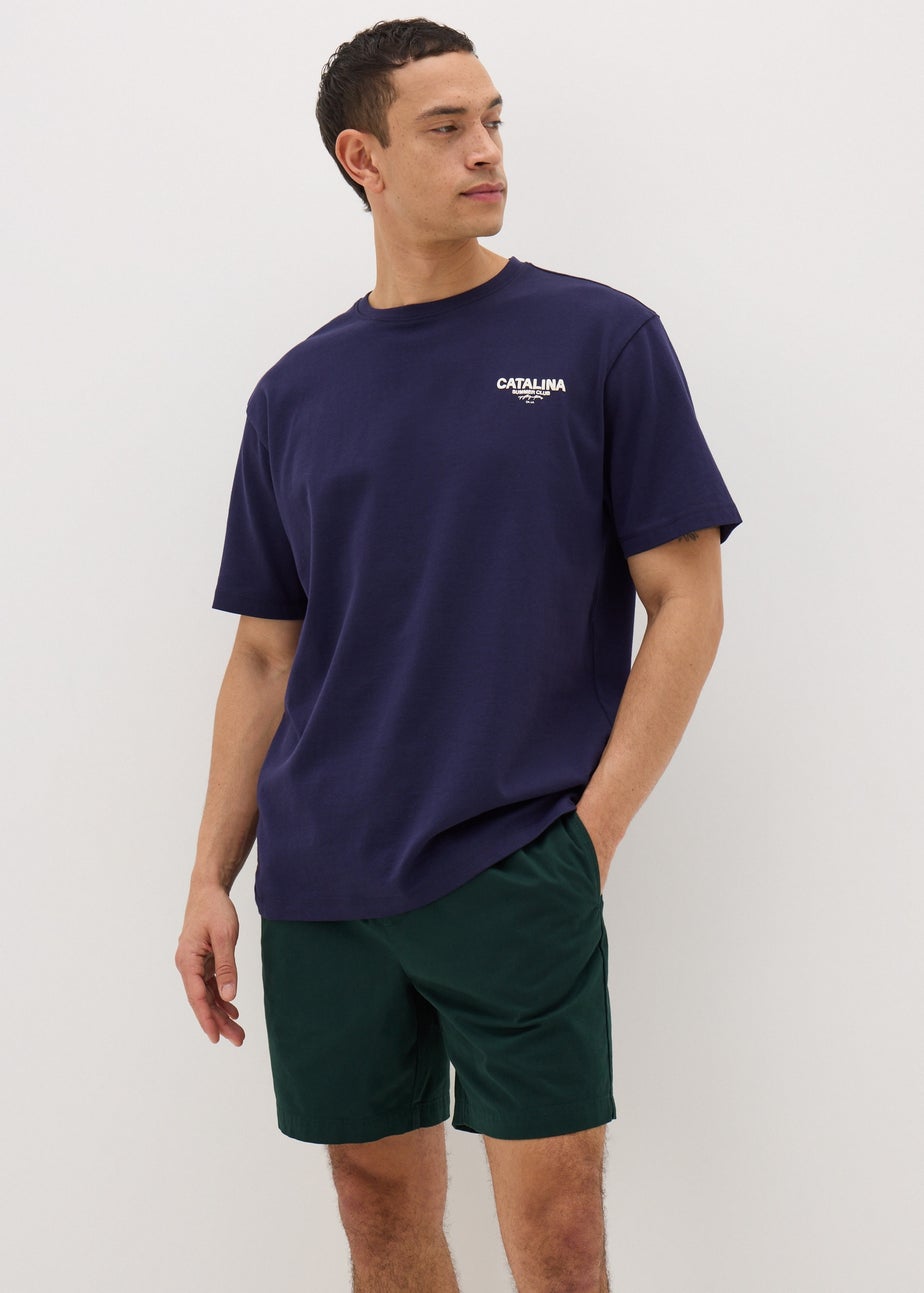 Forest Green Drawcord Chino Shorts