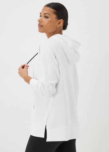 Souluxe White Longline Hoodie
