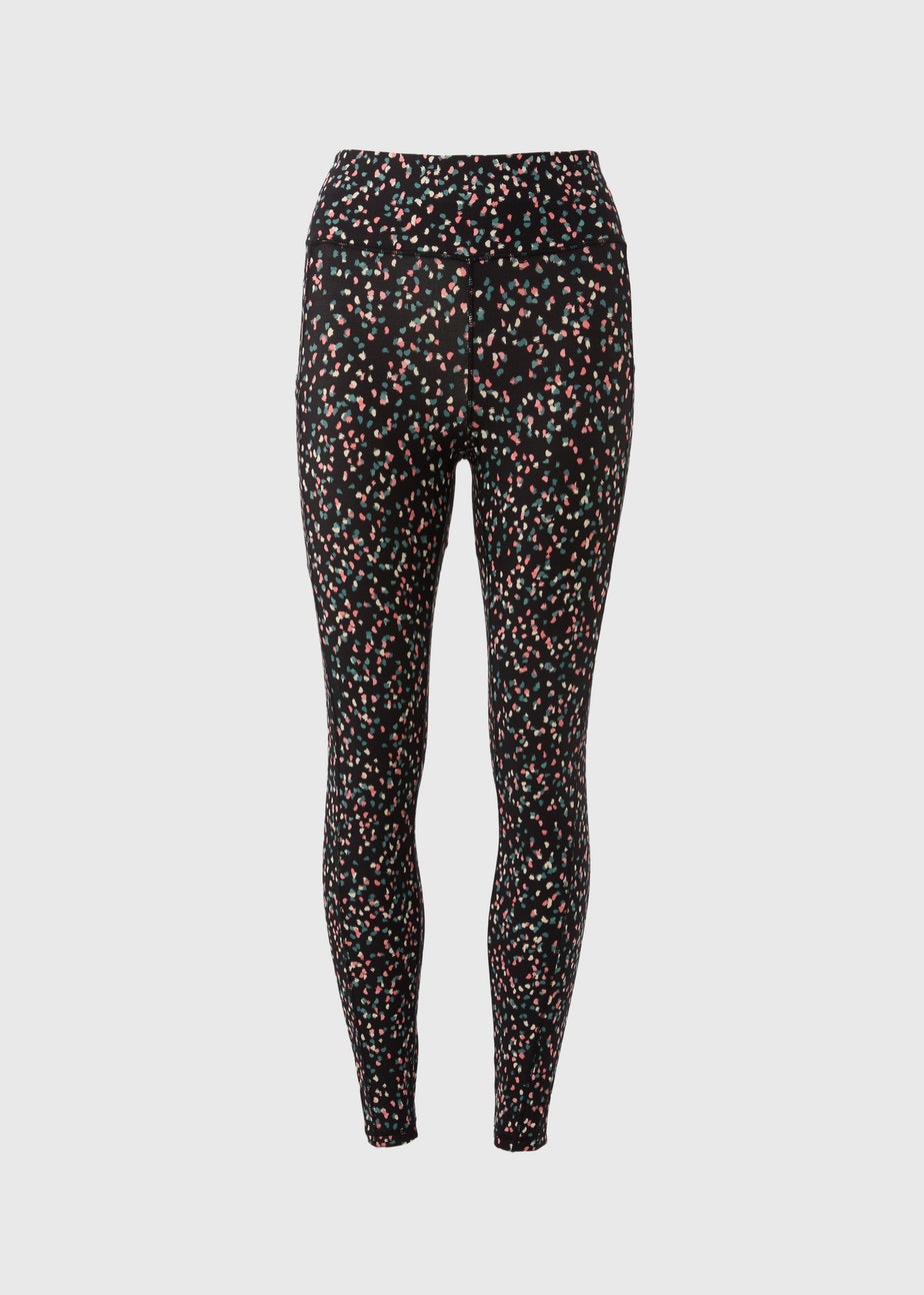 Souluxe Black Multi Dash Pattern Leggings
