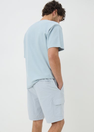 Blue Tech Cargo Shorts