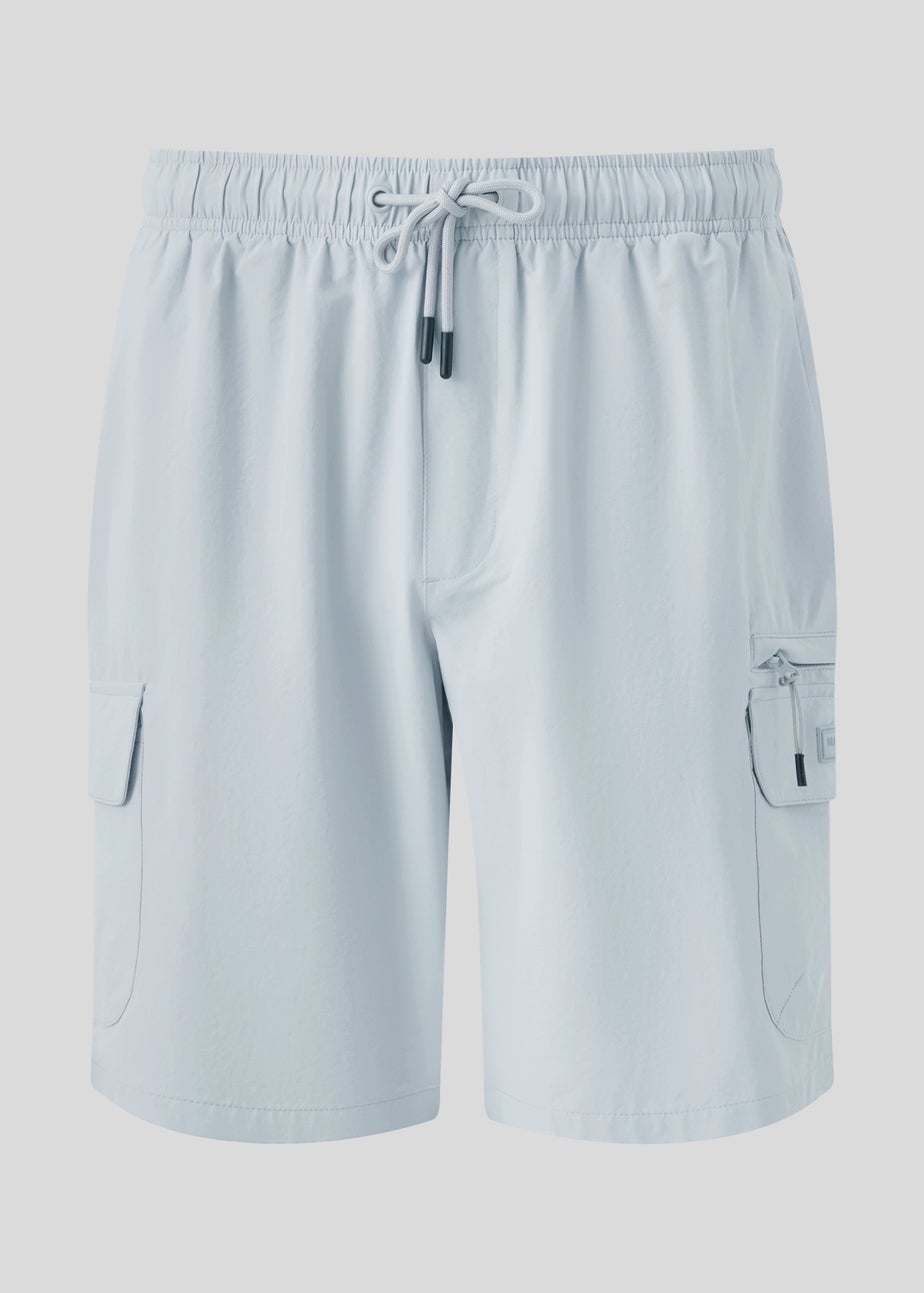 Blue Tech Cargo Shorts