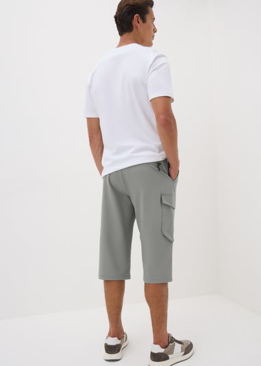 Grey Belted 3/4 Trek Shorts