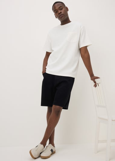 Dark Wash Loose Fit Denim Shorts