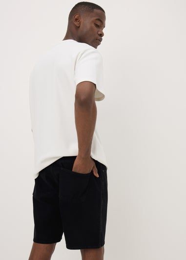 Dark Wash Loose Fit Denim Shorts