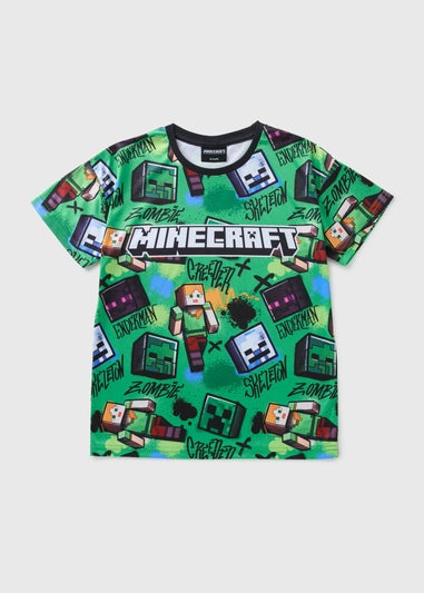 Minecraft Boys Green T-Shirt (5-12yrs)