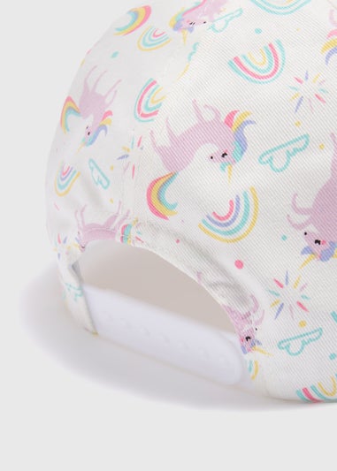 Girls Multicolour Unicorn Cap (3-10yrs)
