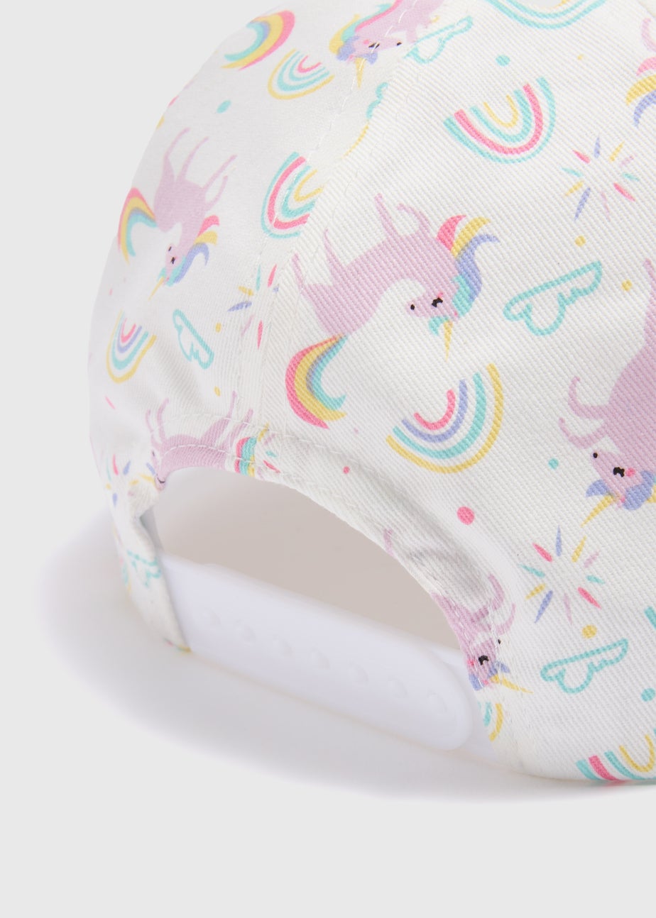 Girls Multicolour Unicorn Cap (3-10yrs)