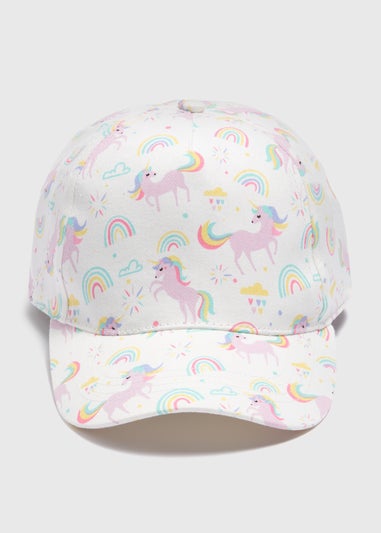 Girls Multicolour Unicorn Cap (3-10yrs)