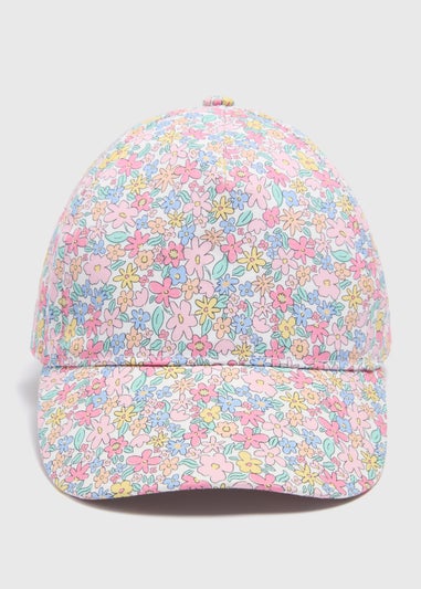 Girls Multicolour Floral Cap (3-10yrs)