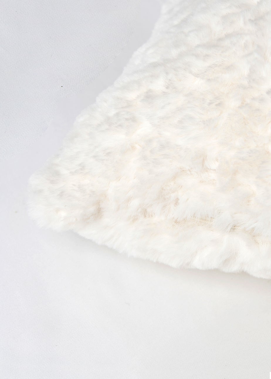 BHS Boucle Cream Like Faux Fur Cushion (45x45cm)