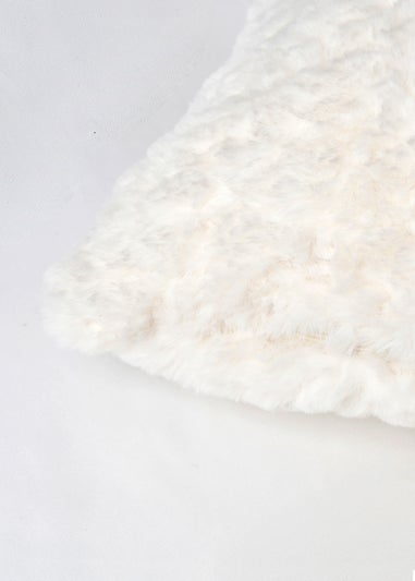 BHS Boucle Cream Like Faux Fur Cushion (45x45cm)