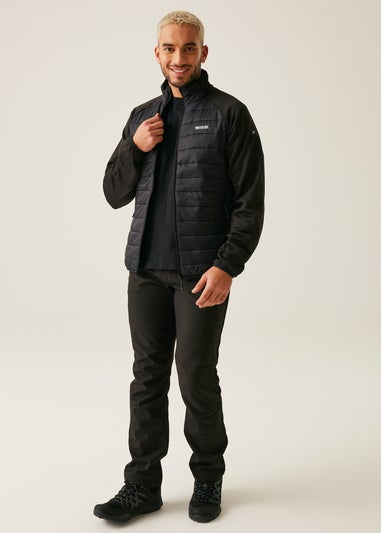 Regatta Black Clumber IV Water Repellent Extol Stretch Hybrid Jacket