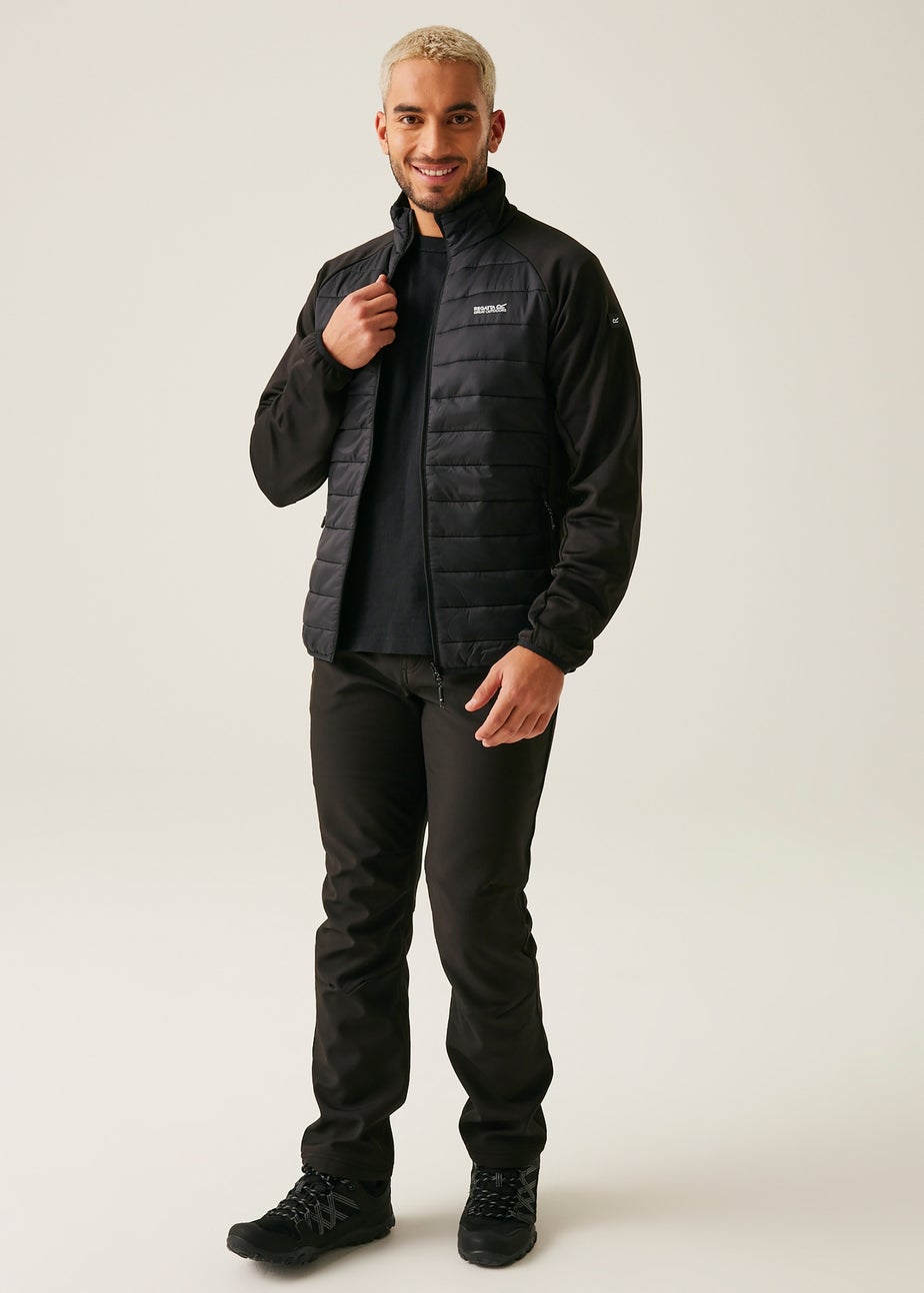 Regatta Black Clumber IV Water Repellent Extol Stretch Hybrid Jacket