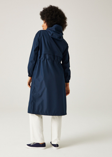 Regatta Blue Nerenda Long Waterproof Jacket