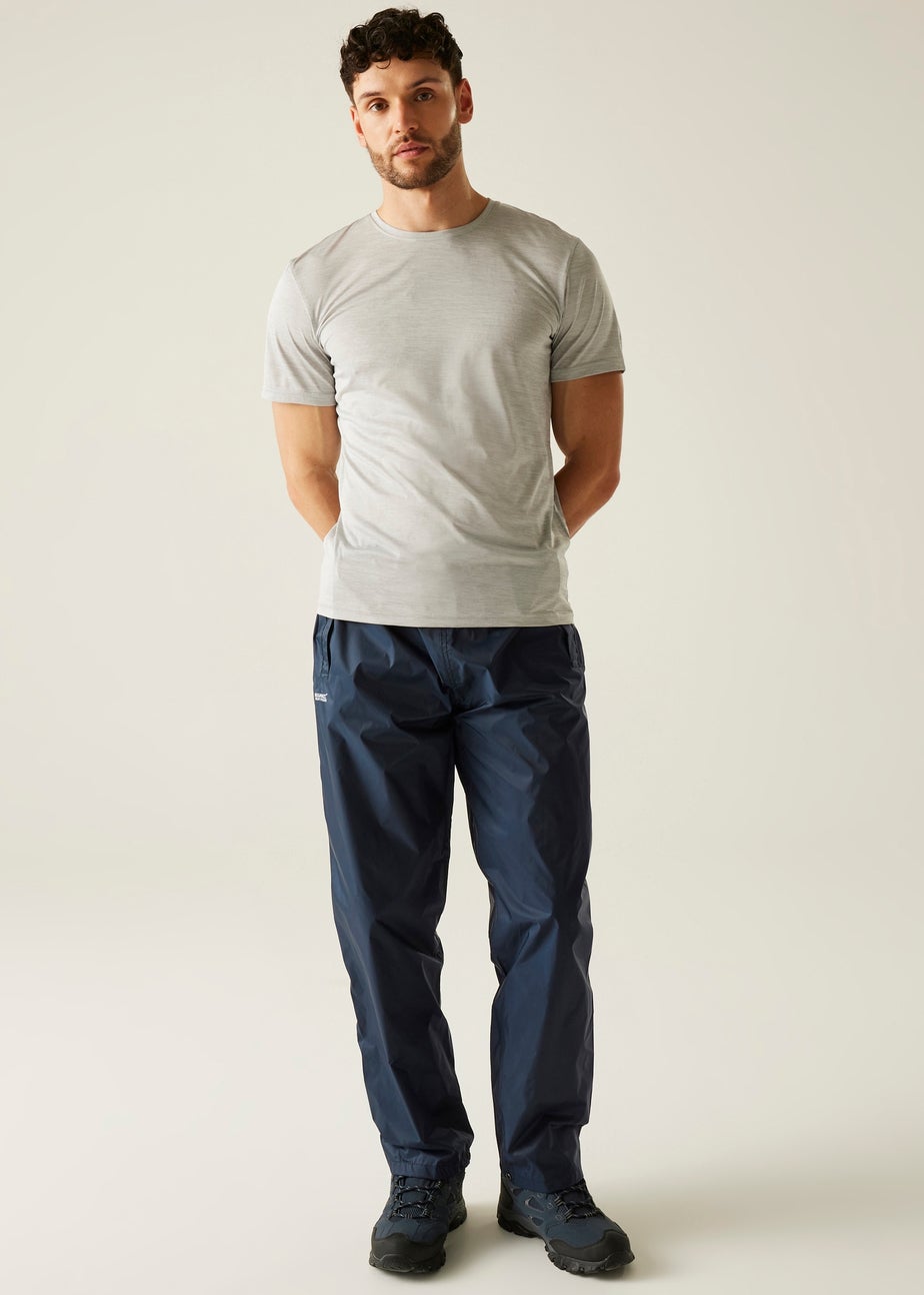 Regatta Navy Pack-It Waterproof Breathable Isolite Overtrousers