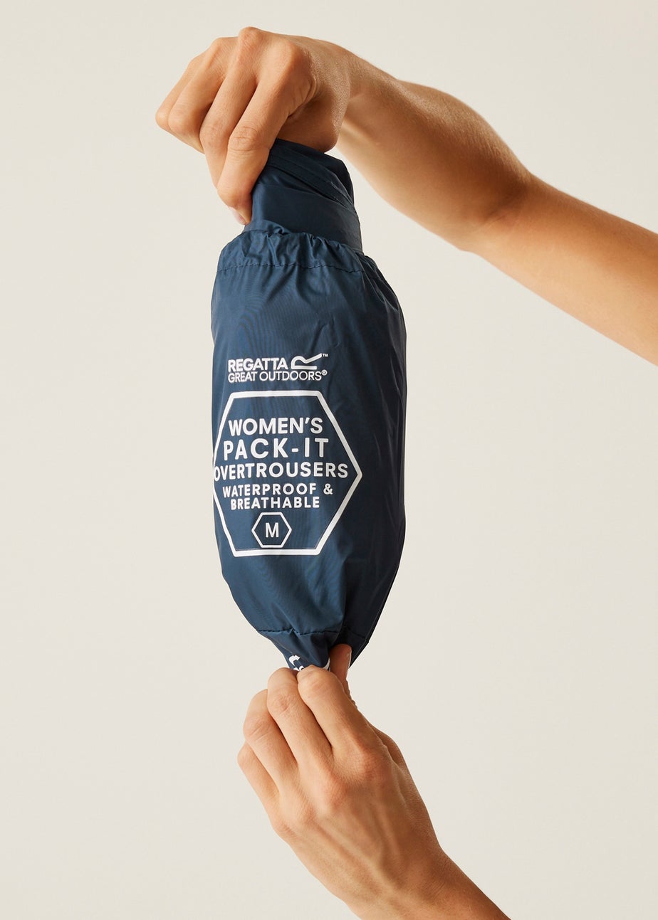 Regatta Blue Pack It Waterproof Overtrouser