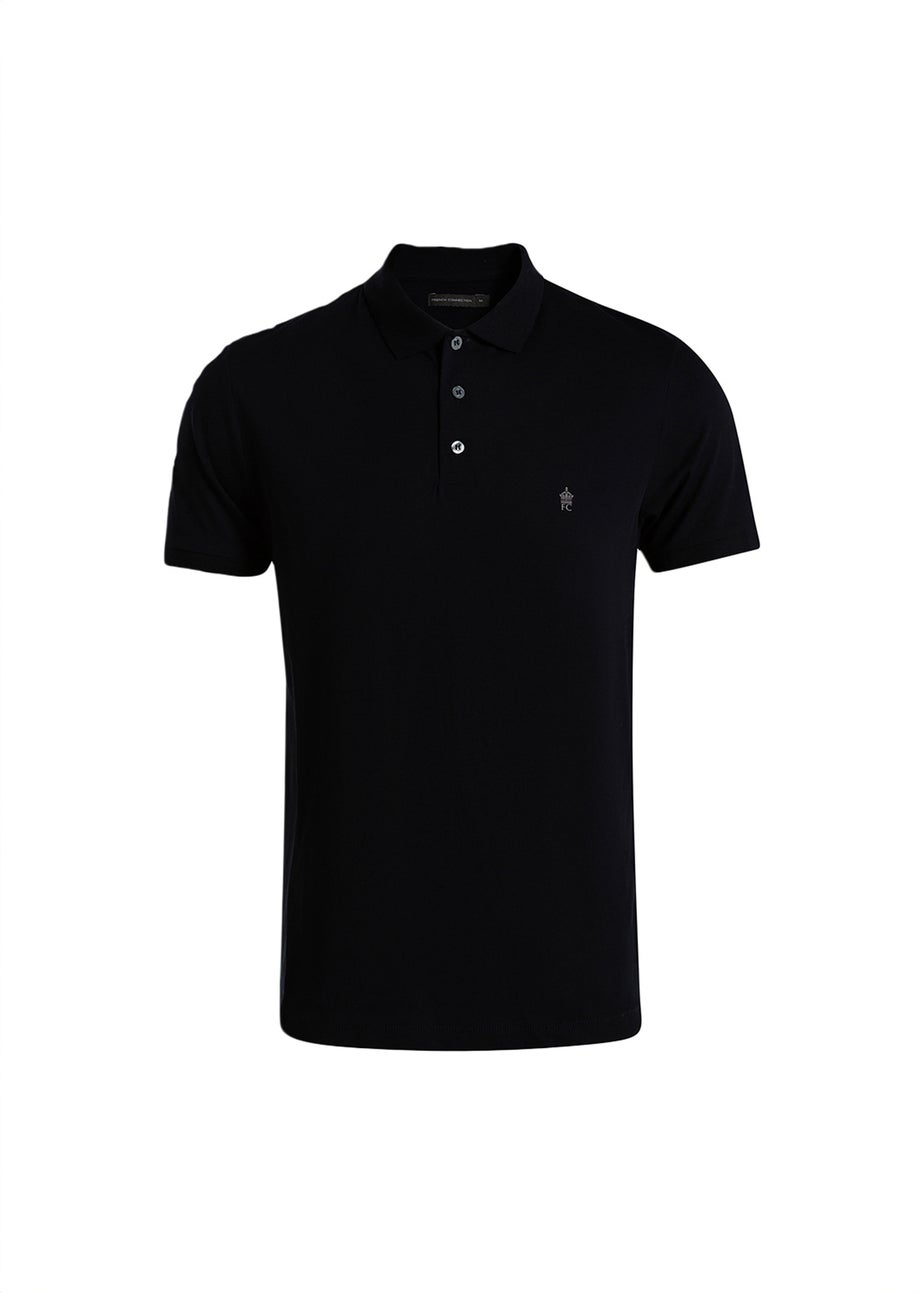 French Connection Charcoal Cotton Polo Shirts (Pack of 3)