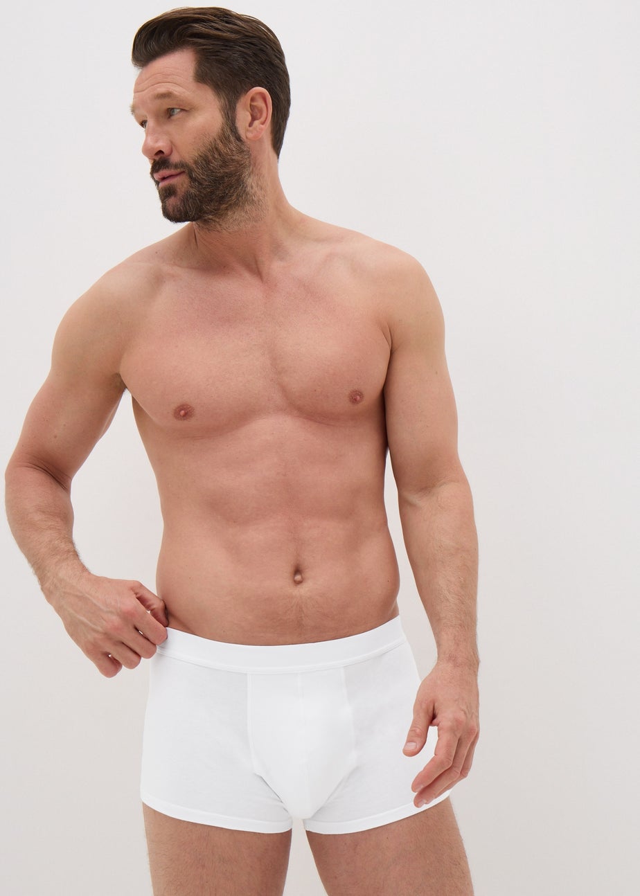 3 Pack White Hipster Boxers