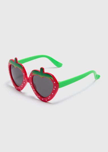Girls Red Strawberry Sunglasses