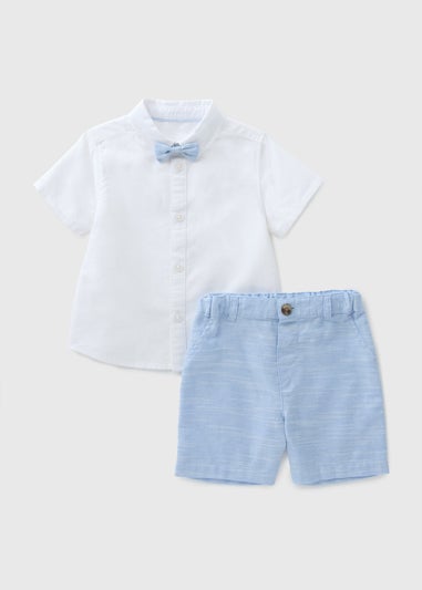 Boys Blue Shirt & Shorts Set (1-7yrs)