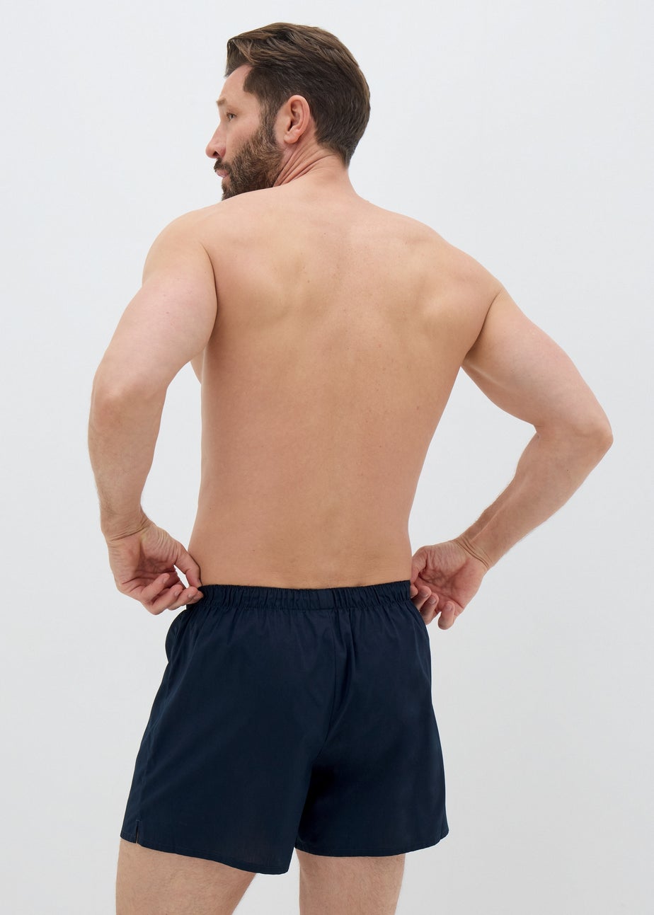 3 Pack Plain Multicolour Woven Boxers