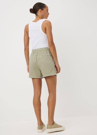 Sage Green Utility Shorts