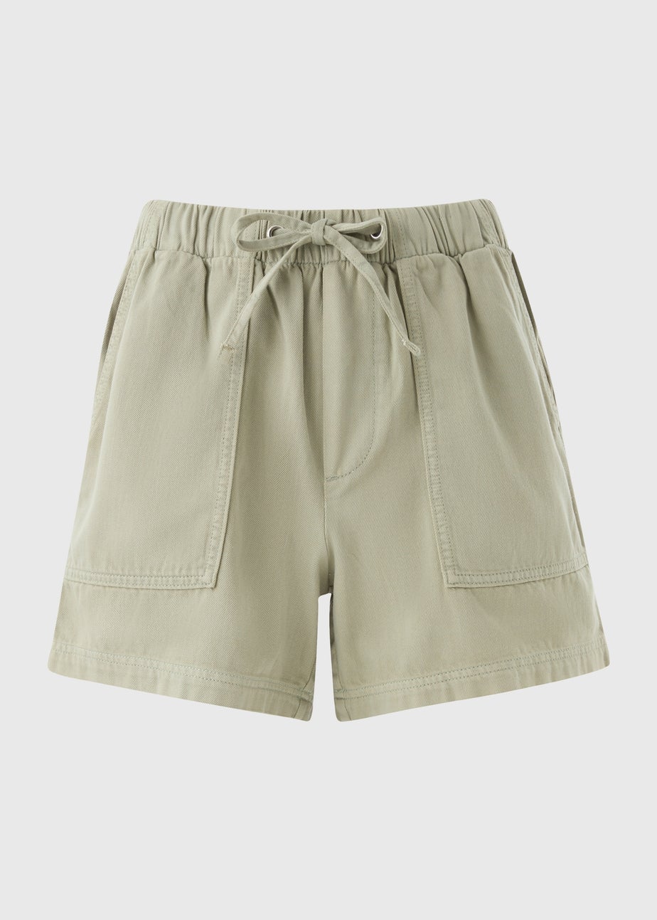 Sage Green Utility Shorts