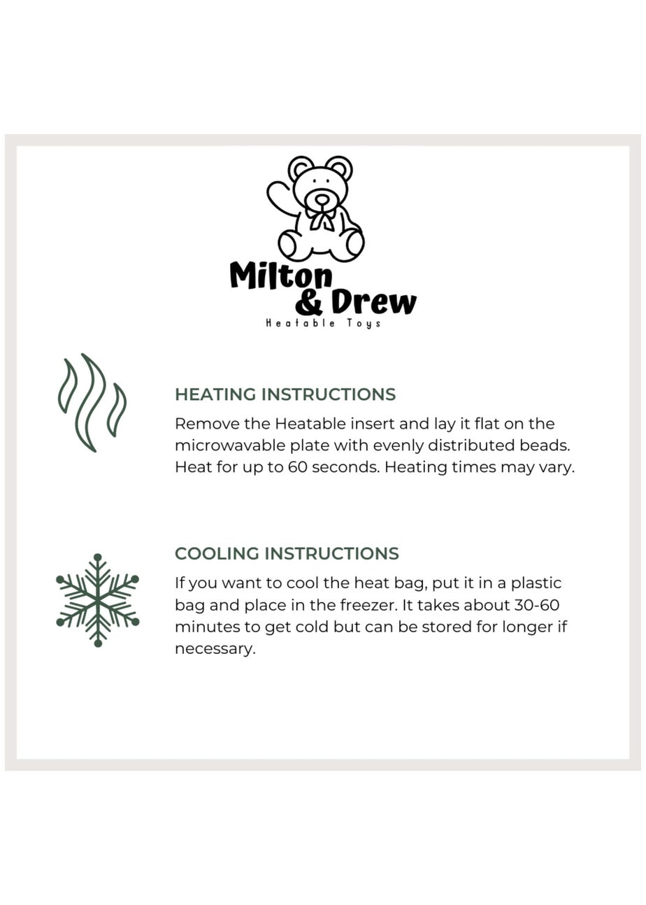 Milton & Drew Giraffe Beige Heatable Stuffed Toy