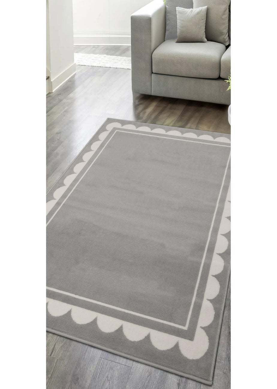 Homemaker Scallop Grey Rug