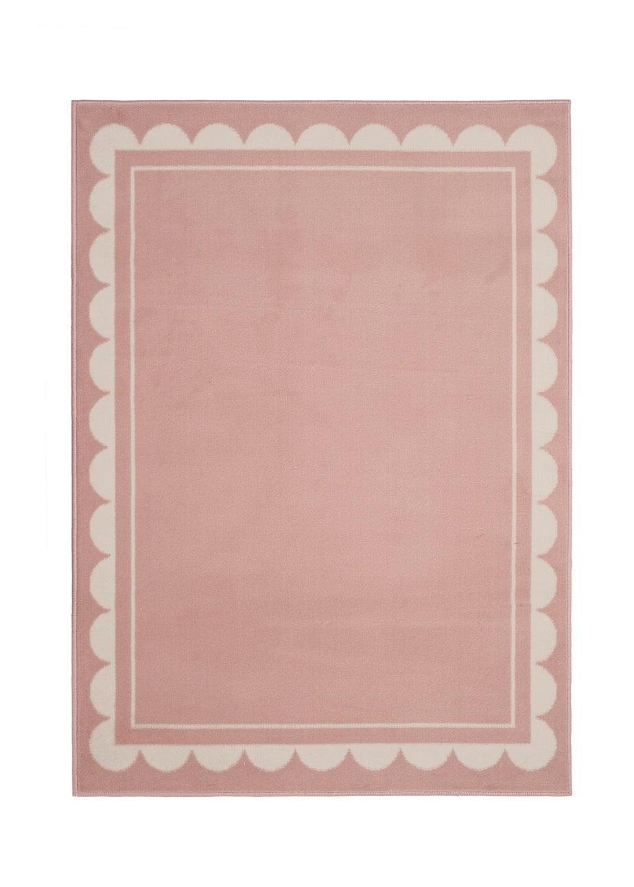 Homemaker Scallop Blush Rug