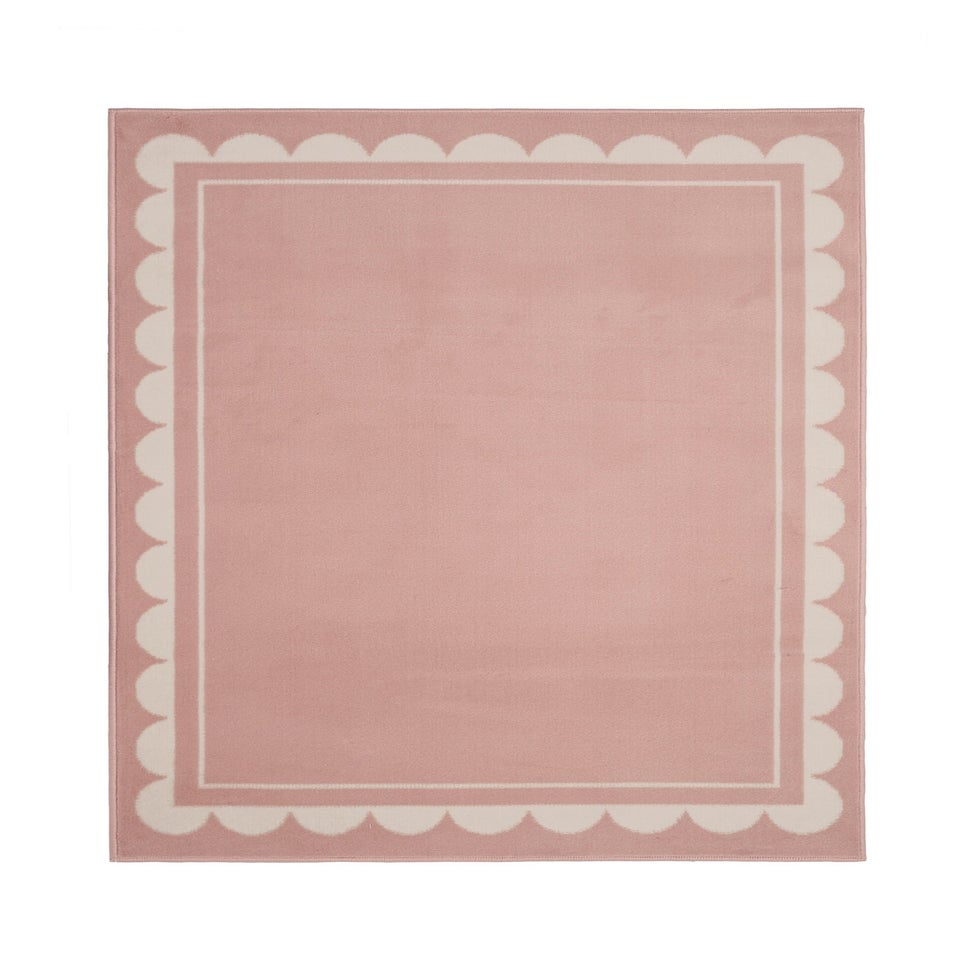 Homemaker Scallop Blush Rug