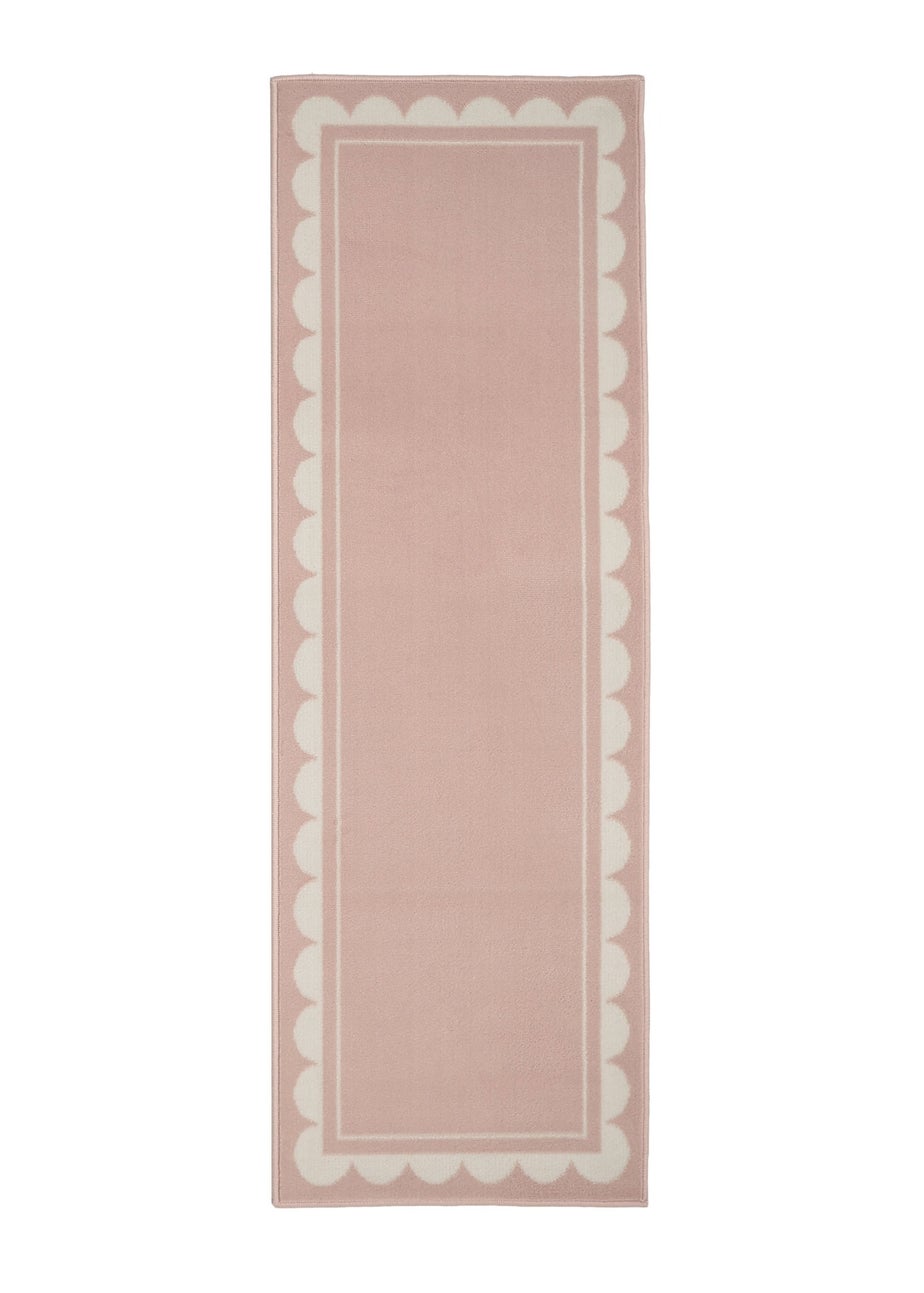 Homemaker Scallop Blush Runner