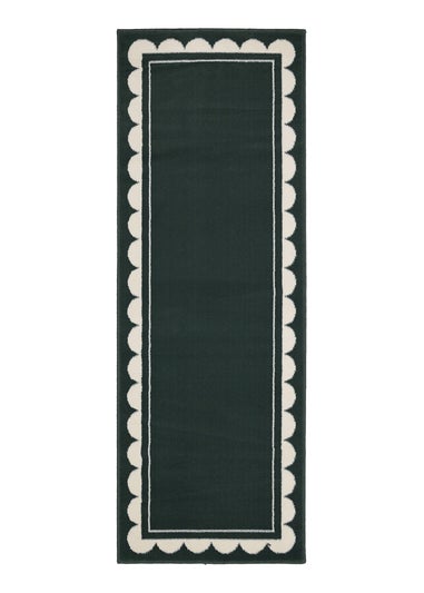 Homemaker Scallop Forest Green Runner