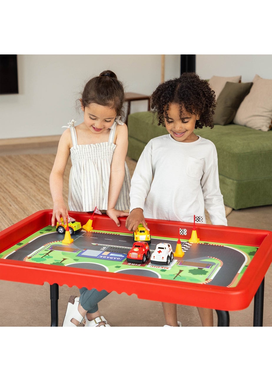 Toyrific Play Tray With City & Race Play Mat Set