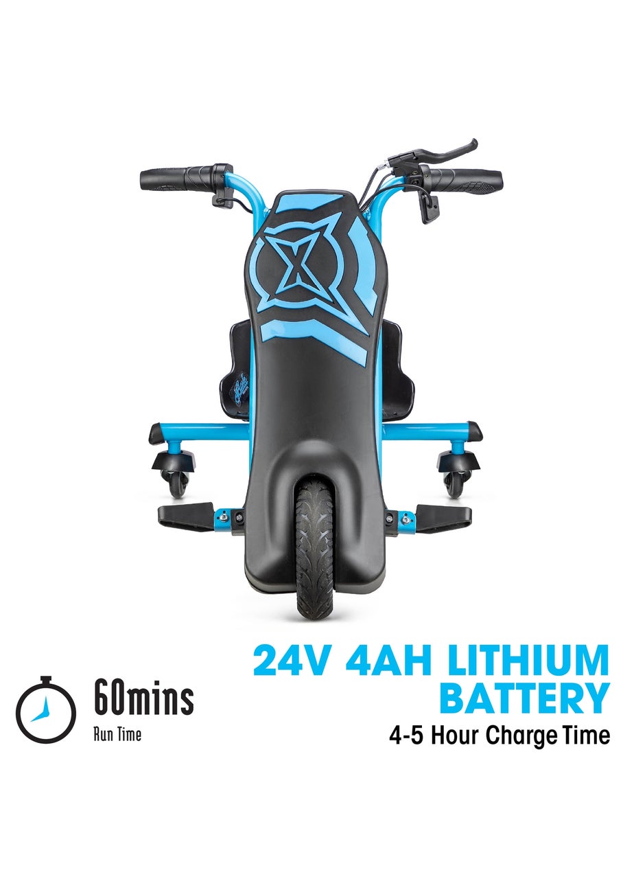 Xootz Black/Blue Cyclone Drift Trike (24V Lithium)