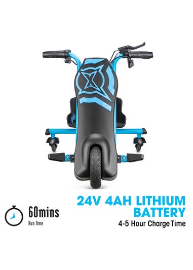 Xootz Black/Blue Cyclone Drift Trike (24V Lithium)