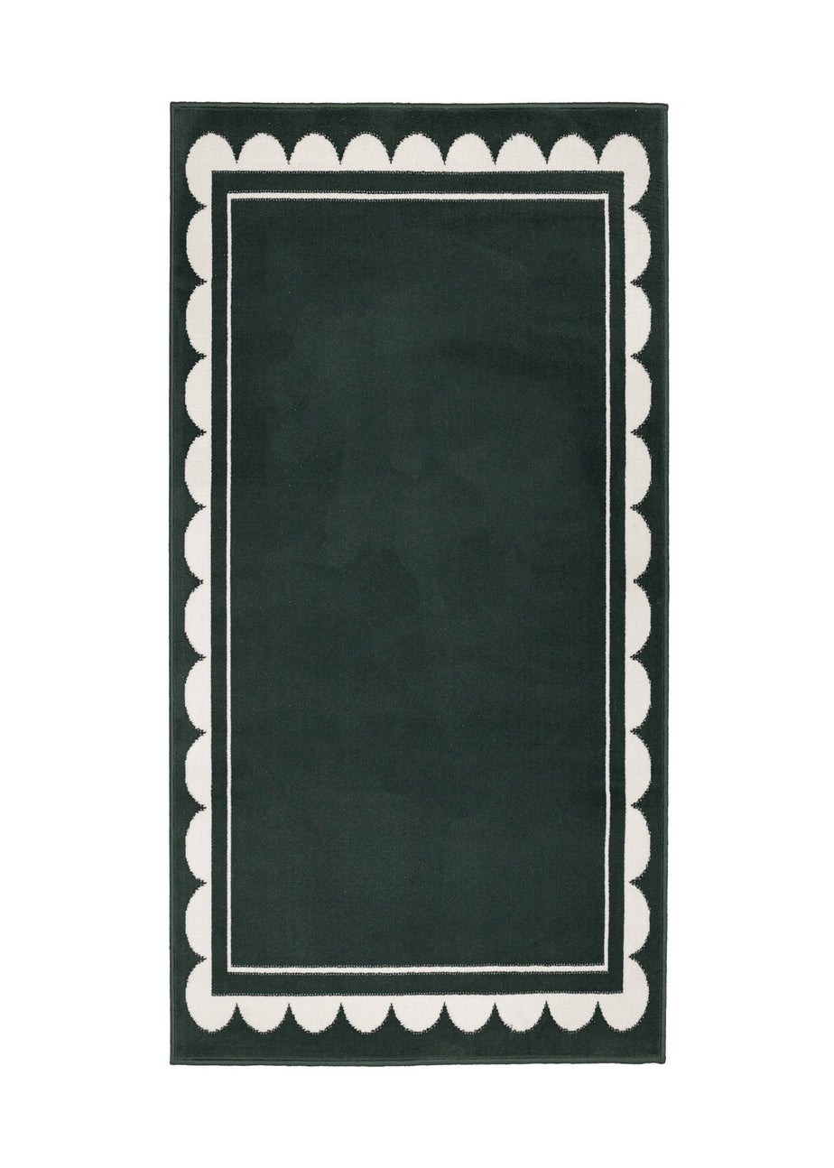 Homemaker Scallop Forest Green Rug